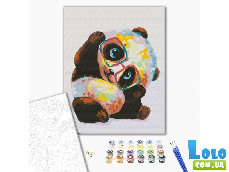 Картина по номерам Радужная панда, Brushme (40х50 см)