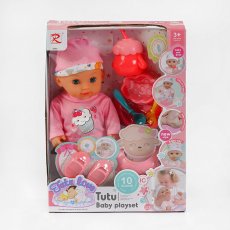 Пупс функциональный с аксессуарами Tutu Baby playset