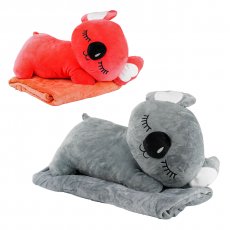 Мягкая игрушка с пледом Спящая коала, 48 см (в ассортименте)