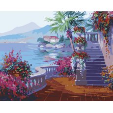 Картина по номерам Лестница у моря, Лавка Чудес (40х50 см)