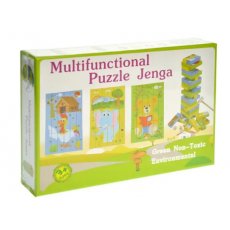 Деревянная джанга-пазл Multifunctional Puzzle Jenga, Strateg