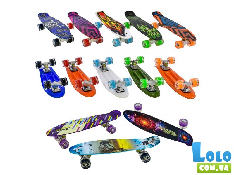 Скейт Пенни Борд с рисунком (в ассортименте)