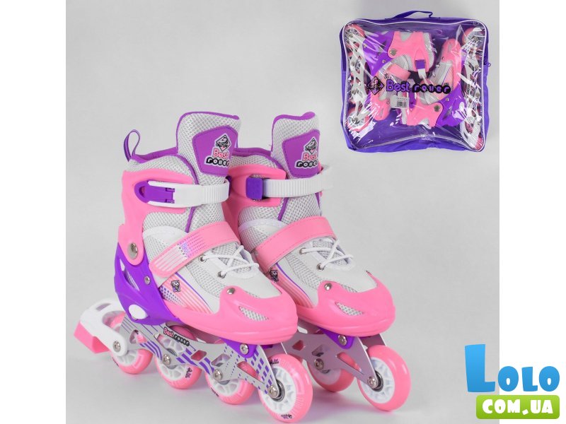 Детские ролики Best Roller, М (34-37), розовые