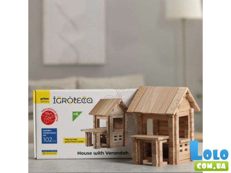 Конструктор Домик с верандой, (900255), 102 дет.