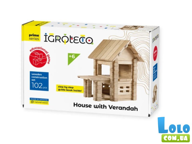 Конструктор Домик с верандой, (900255), 102 дет.