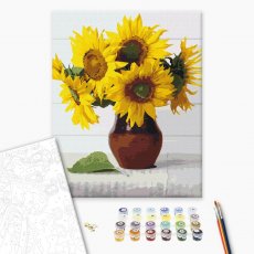 Картина по номерам Солнце-цветы, Brushme (40х50 см)