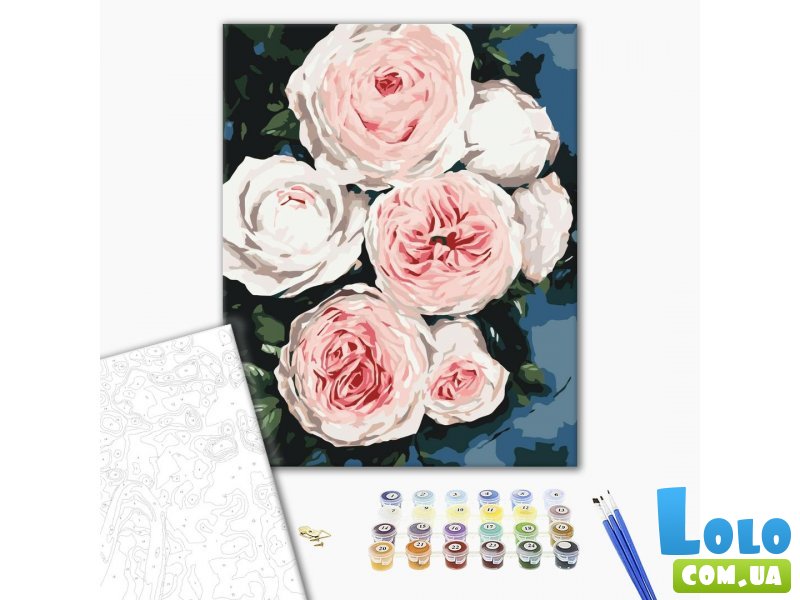 Картина по номерам Бутоны пышных роз, Brushme (40х50 см)