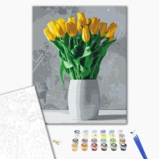 Картина по номерам Букет желтых тюльпанов, Brushme (40х50 см)