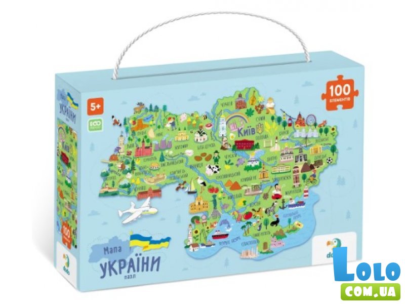 Пазл Карта Украины, DoDo, 100 эл.