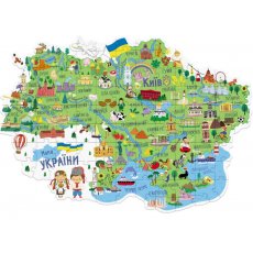 Пазл Карта Украины, DoDo, 100 эл.
