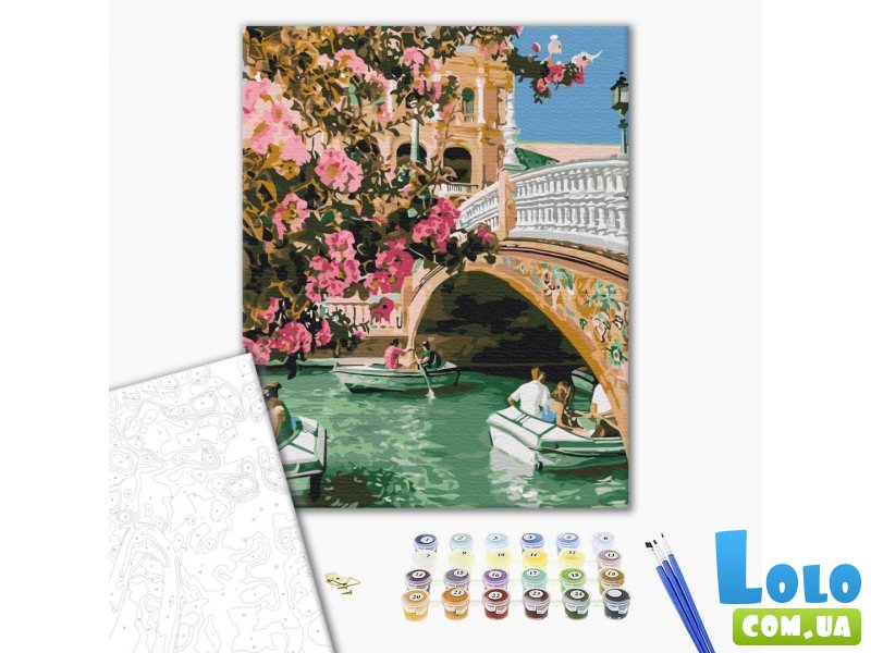 Картина по номерам Весенняя Венеция, Brushme (40х50 см)