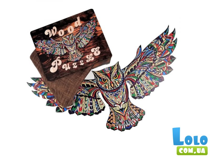 Деревянные пазлы Сова, Brushme, 155 эл.