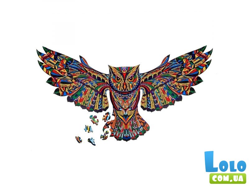 Деревянные пазлы Сова, Brushme, 155 эл.