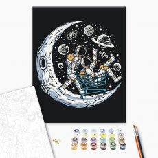 Картина по номерам Лунные герои, Brushme (40х50 см)