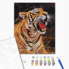 Картина по номерам Рев тигра, Brushme (40х50 см)