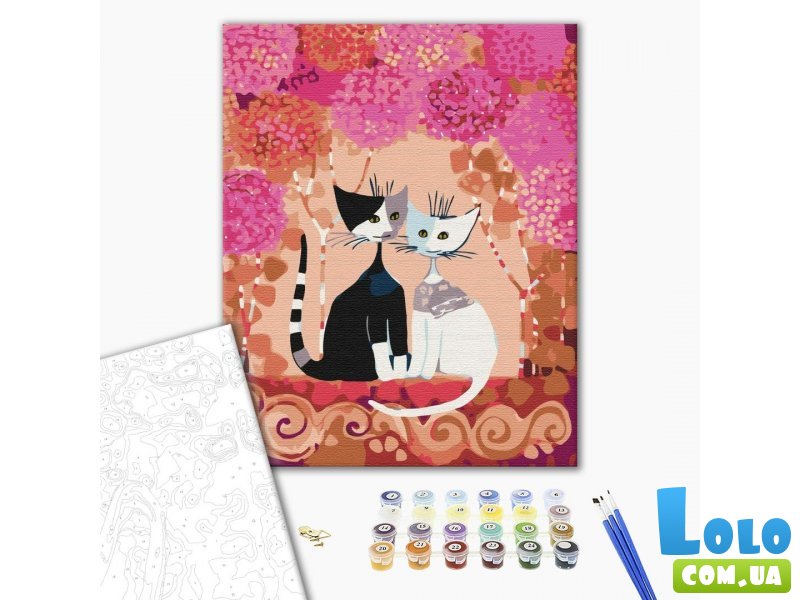 Картина по номерам Сказочные котики, Brushme (40х50 см)