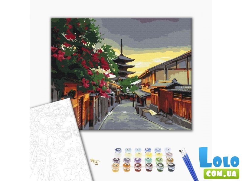 Картина по номерам Вечер в Киото, Brushme (40х50 см)