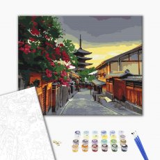 Картина по номерам Вечер в Киото, Brushme (40х50 см)