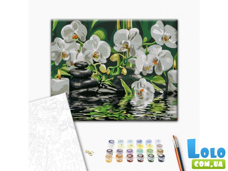 Картина по номерам Покой у орхидей, Brushme (40х50 см)