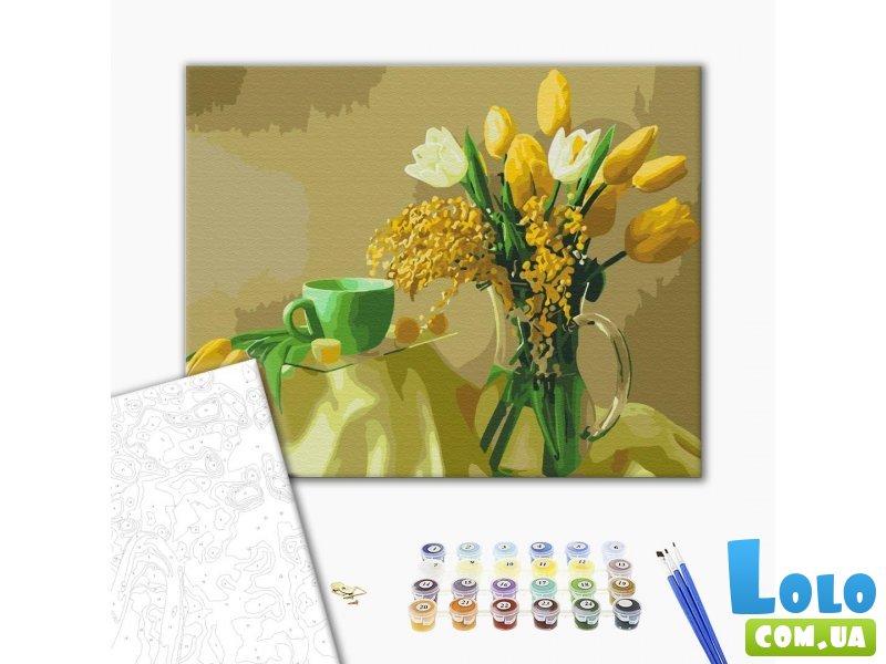 Картина по номерам Желтые тюльпаны, Brushme (40х50 см)