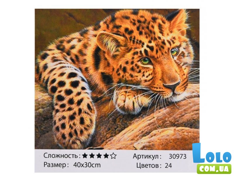 Картина по номерам Леопард, TK Group (40х30 см)