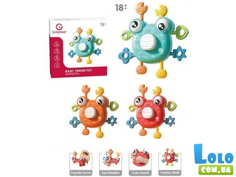 Погремушка Краб (в ассортименте)