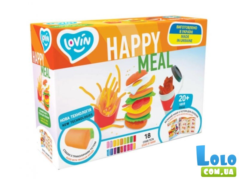 Набор теста для лепки Happy Meal, TM Lovin