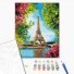 Картина по номерам Цветочный вид на Эйфелеву башню, Brushme (40х50 см)