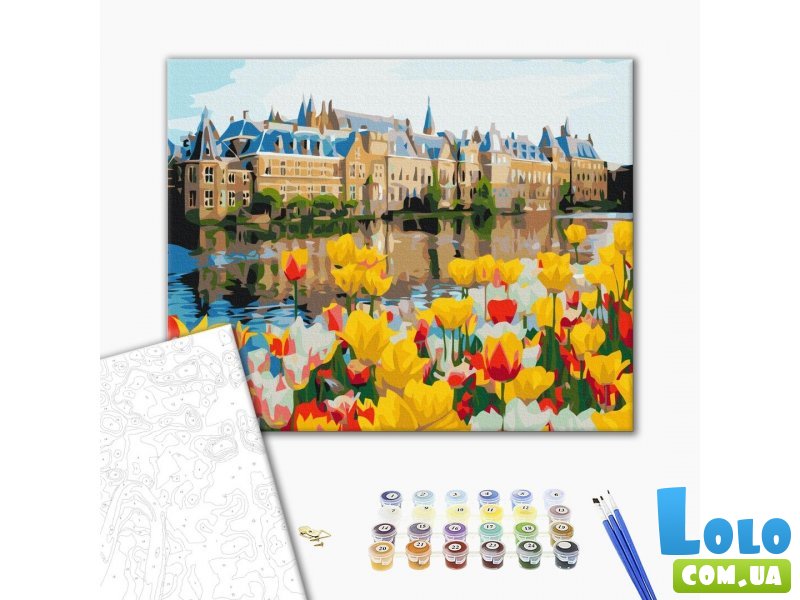 Картина по номерам Дворец в тюльпанах, Brushme (40х50 см)
