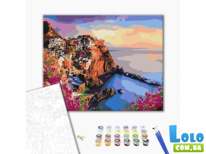 Картина по номерам Яркие краски Сицилии, Brushme (40х50 см)