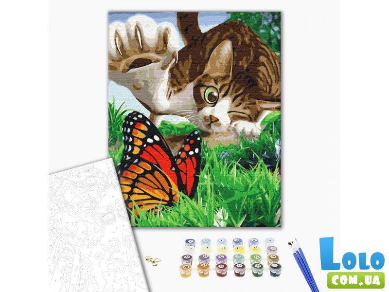 Картина по номерам Пушистый охотник, Brushme (40х50 см)