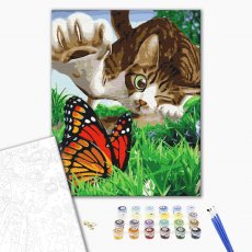 Картина по номерам Пушистый охотник, Brushme (40х50 см)