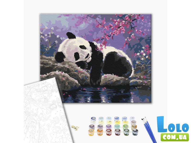 Картина по номерам Сладкий сон панды, Brushme (40х50 см)