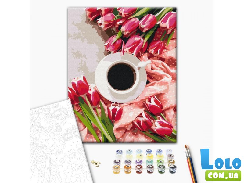 Картина по номерам Кофейная весна, Brushme (40х50 см)