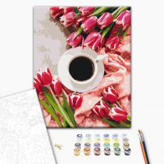 Картина по номерам Кофейная весна, Brushme (40х50 см)