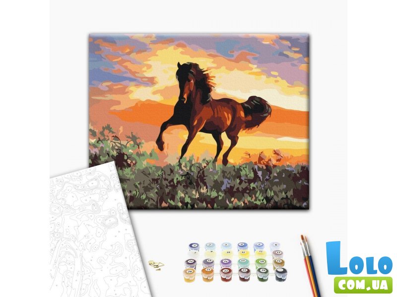 Картина по номерам Лошадь, Brushme (40х50 см)