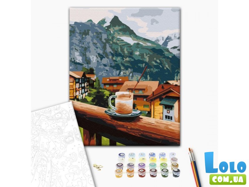 Картина по номерам Капучино с горным привкусом, Brushme (40х50 см)