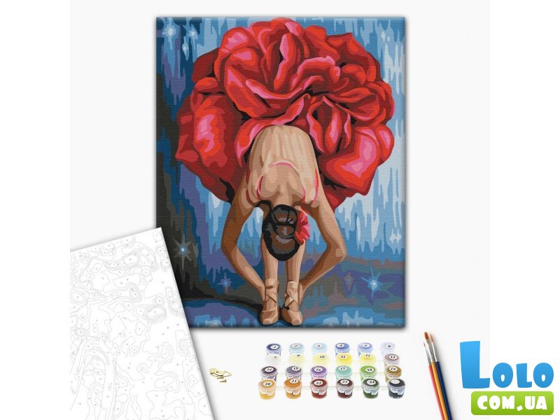 Картина по номерам Цветочная балерина, Brushme (40х50 см)