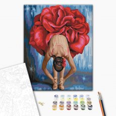 Картина по номерам Цветочная балерина, Brushme (40х50 см)