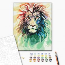 Картина по номерам Сияние льва, Brushme (40х50 см)