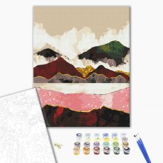 Картина по номерам Багровые горы, Brushme (40х50 см)