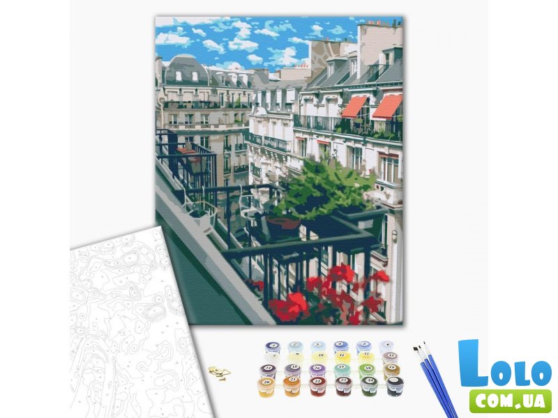 Картина по номерам Французский балкон, Brushme (40х50 см)