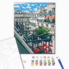 Картина по номерам Французский балкон, Brushme (40х50 см)