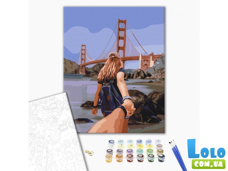 Картина по номерам Следуй за мной Сан-Франциско, Brushme (40х50 см)