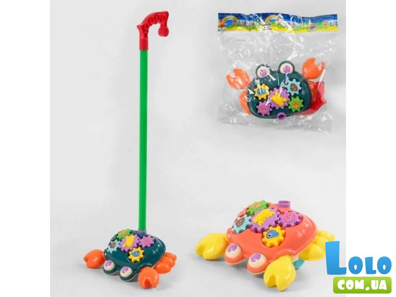 Каталка на палочке Краб (в ассортименте)