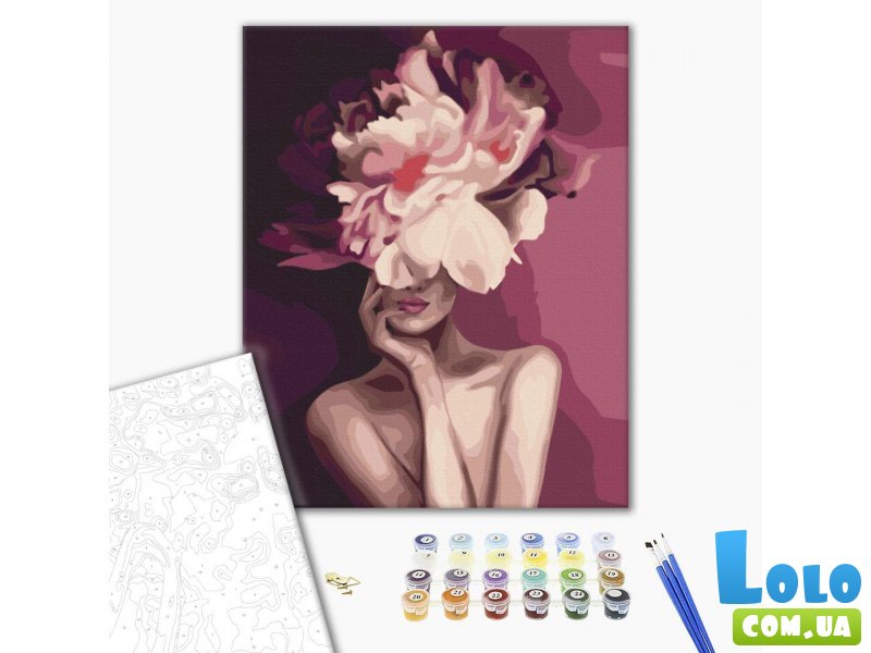 Картина по номерам Пурпурный цветок, Brushme (40х50 см)