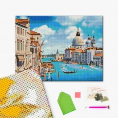 Алмазная мозаика Каналы Венеции, Brushme (40х50 см)