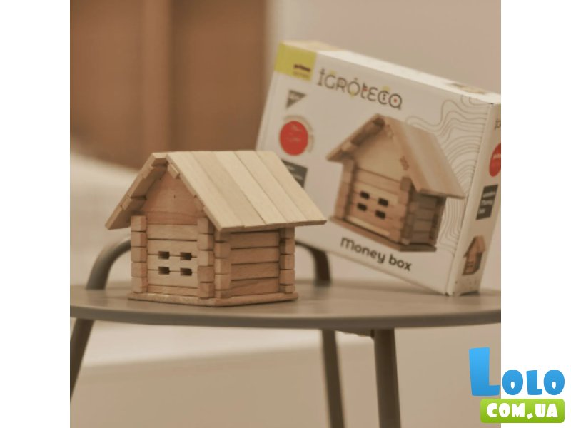 Деревянный конструктор Копилка, Igroteco (900293), 37 дет.