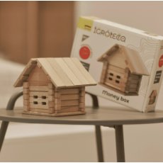 Деревянный конструктор Копилка, Igroteco (900293), 37 дет.