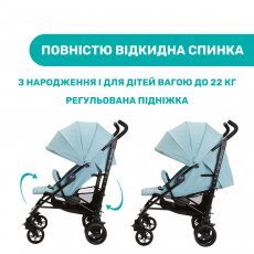 Прогулочная коляска Lite Way 4 Stroller, Chicco (голубая)